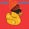 Burning flames duck captain