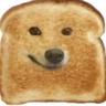Cheems en una tostada