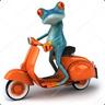 Billy the scooter frog