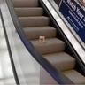 Mr. Mayonnaise on an escalator